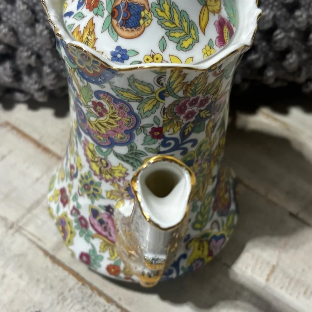 ❤️Vintage Lefton Paisley Fantasia Porcelain Teapot - Picture 4 of 7